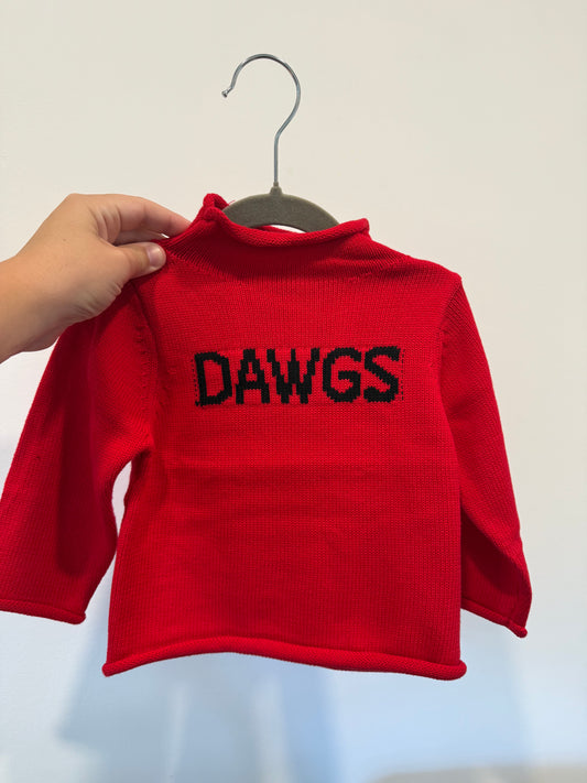 Red Rollneck Sweater - DAWGS